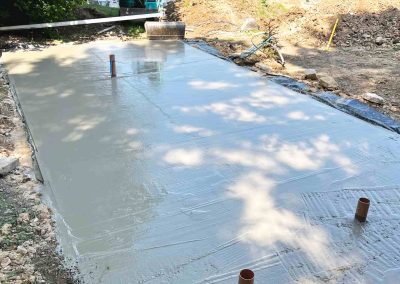 Concrete Pad Installation for Garden Room Build